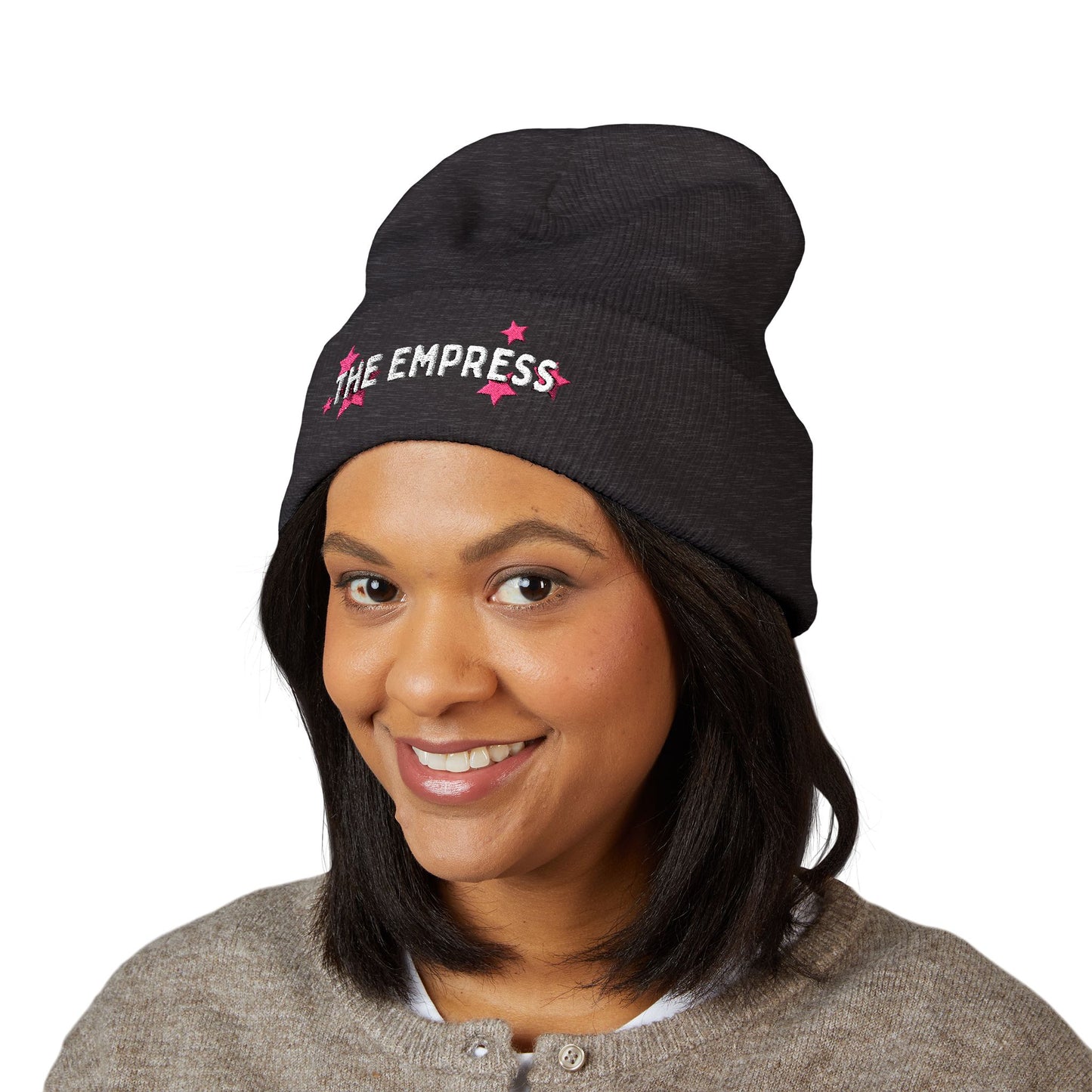 The Empress - Embroidered -White Text