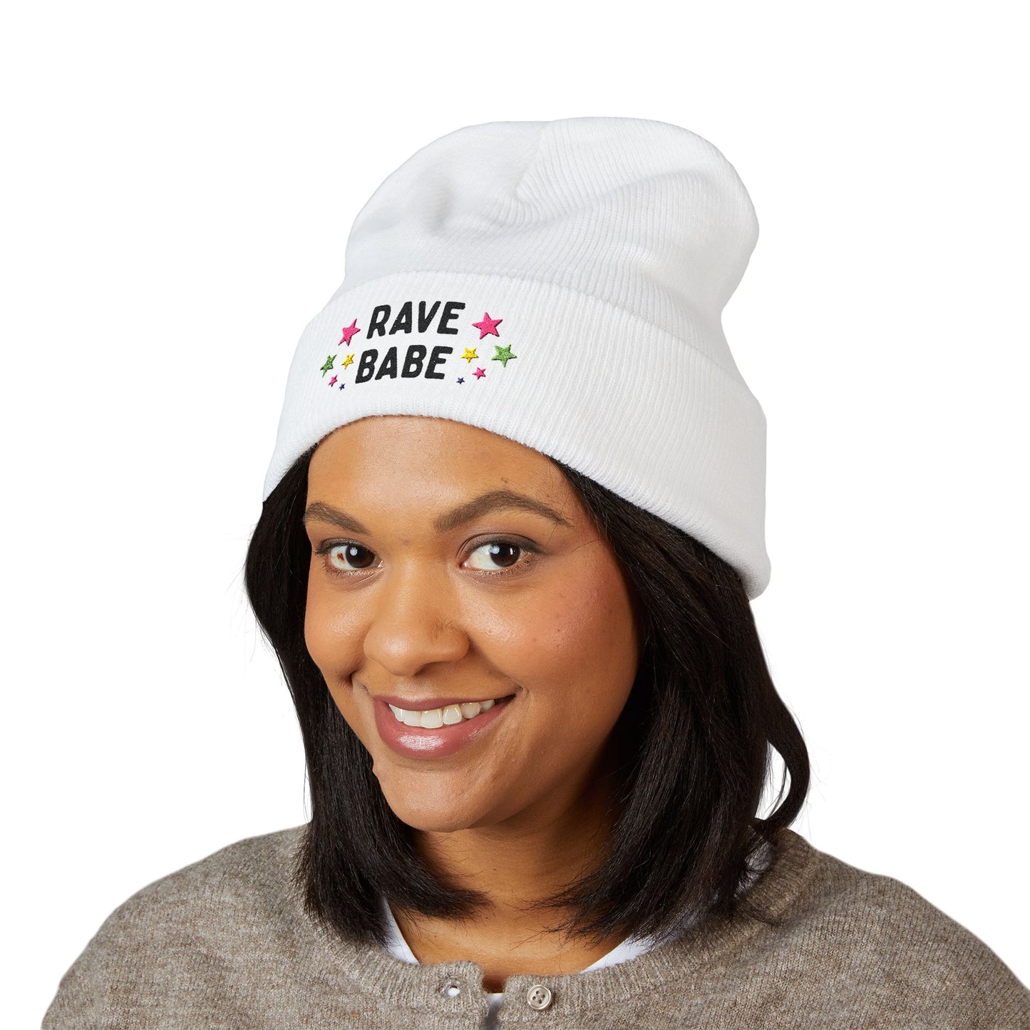 Rave Babe Beanie - Embroidered