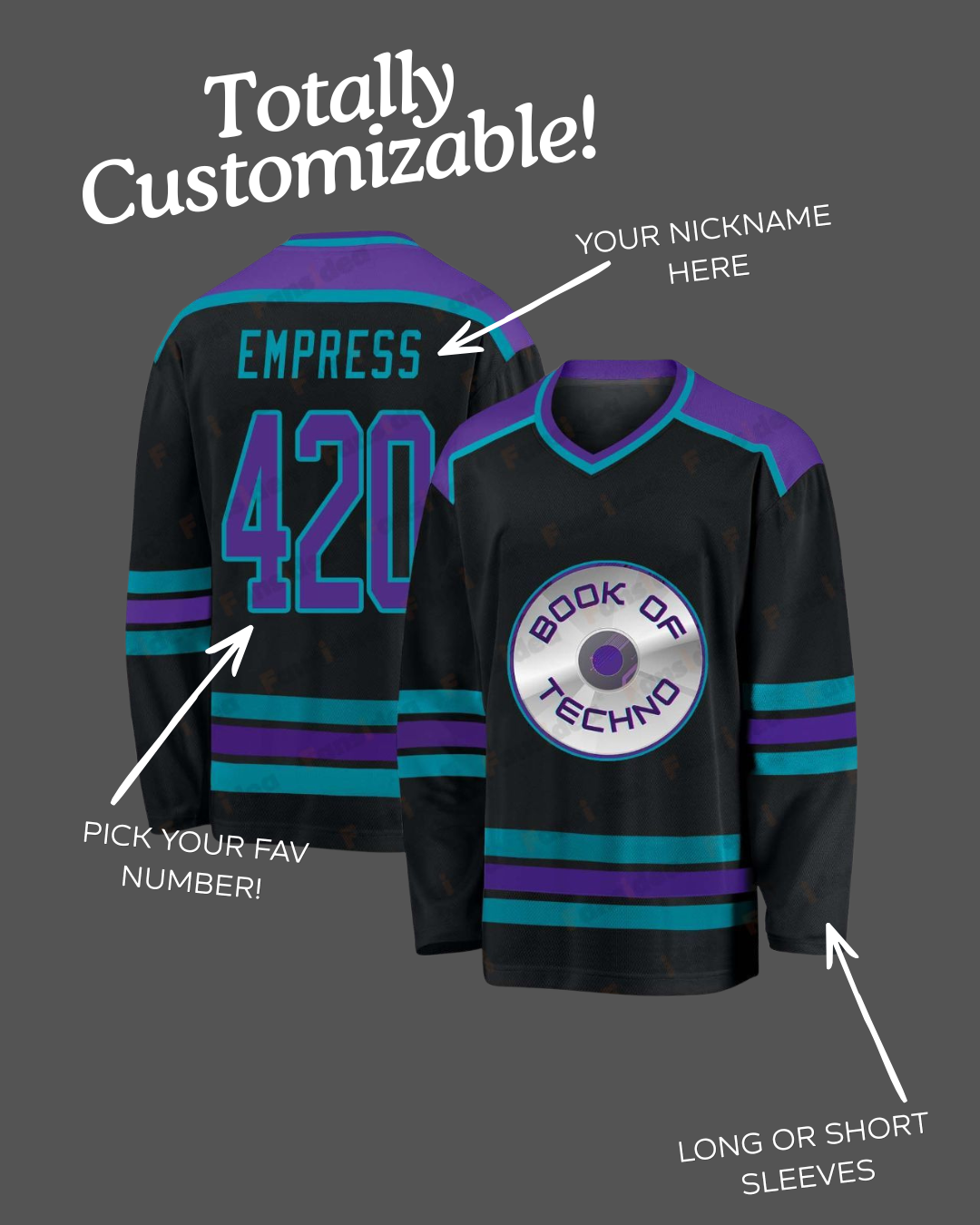 CUSTOM Book Of Techno Hockey Jersey
